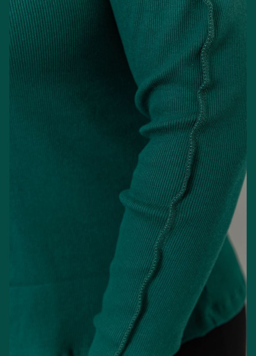 Лонгслив женский полубатал, цвет зеленый, Ager - крой зеленый - (269342530)