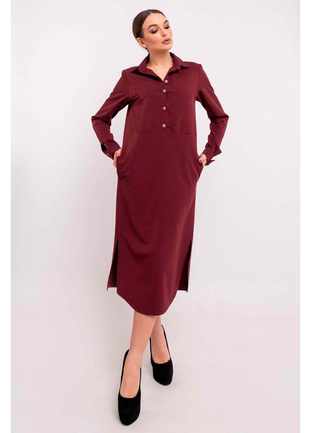 Бордовое платье Ри Мари