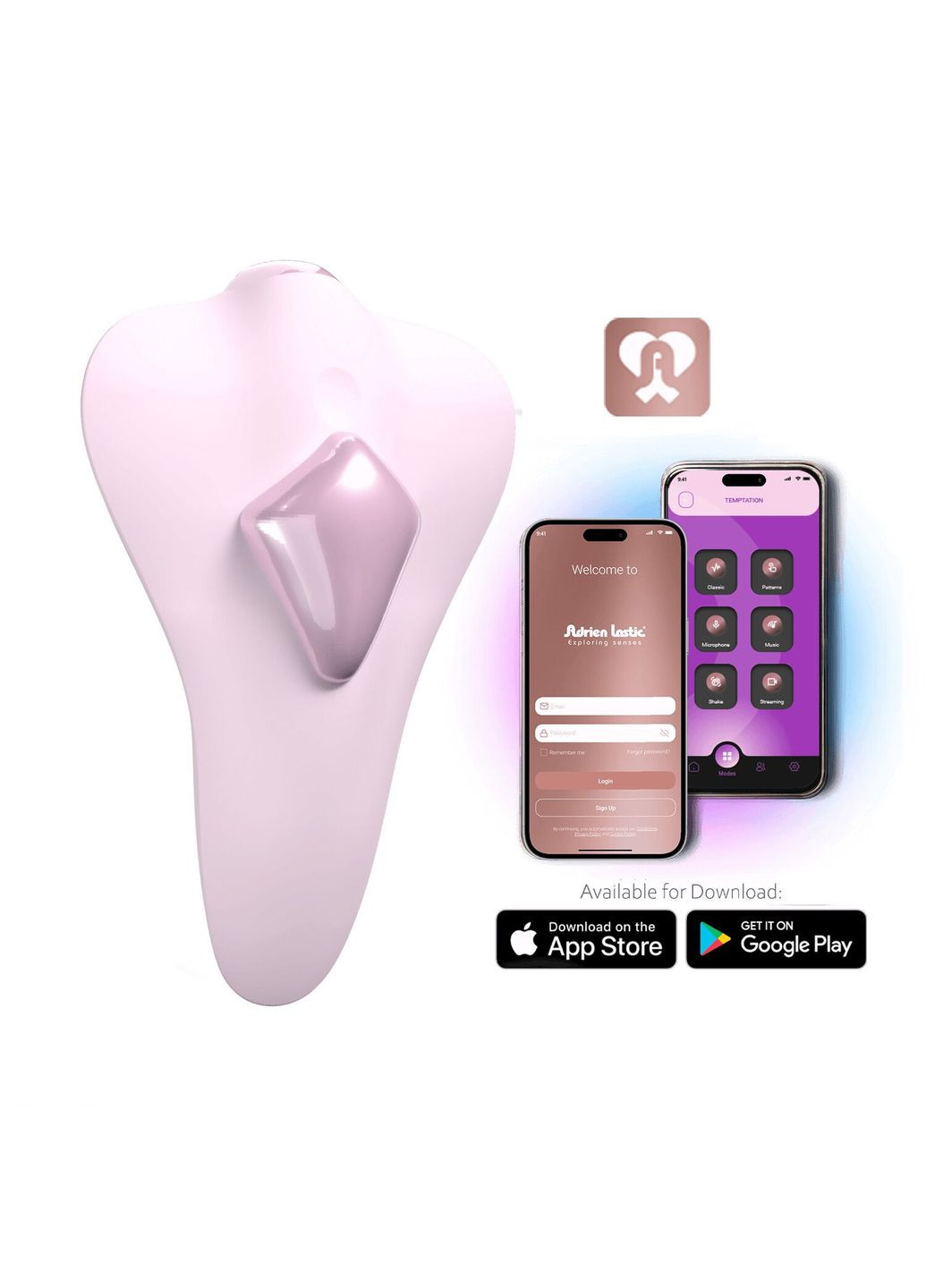 Смарт-вібратор в трусики Temptation, 11 режимів, кріплення-магніт - CherryLove Adrien Lastic (332209870)