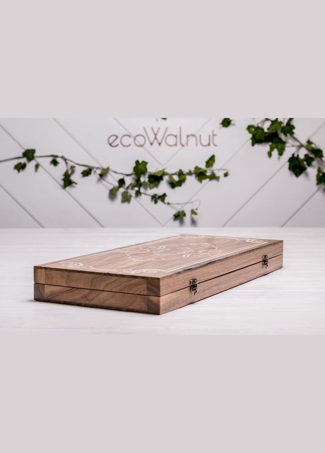 Дерев'яні нарди L Нарди з деревини горіха з власною персоналізацією EcoWalnut (294335306)