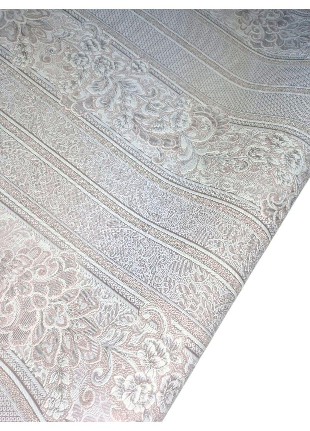 Обои виниловые флизелиновые 10.05×1.06 м Славянские 3703-01, серо-бежевые в спальню, коридор, зал, гостиную Слов'янські шпалери (340275512)