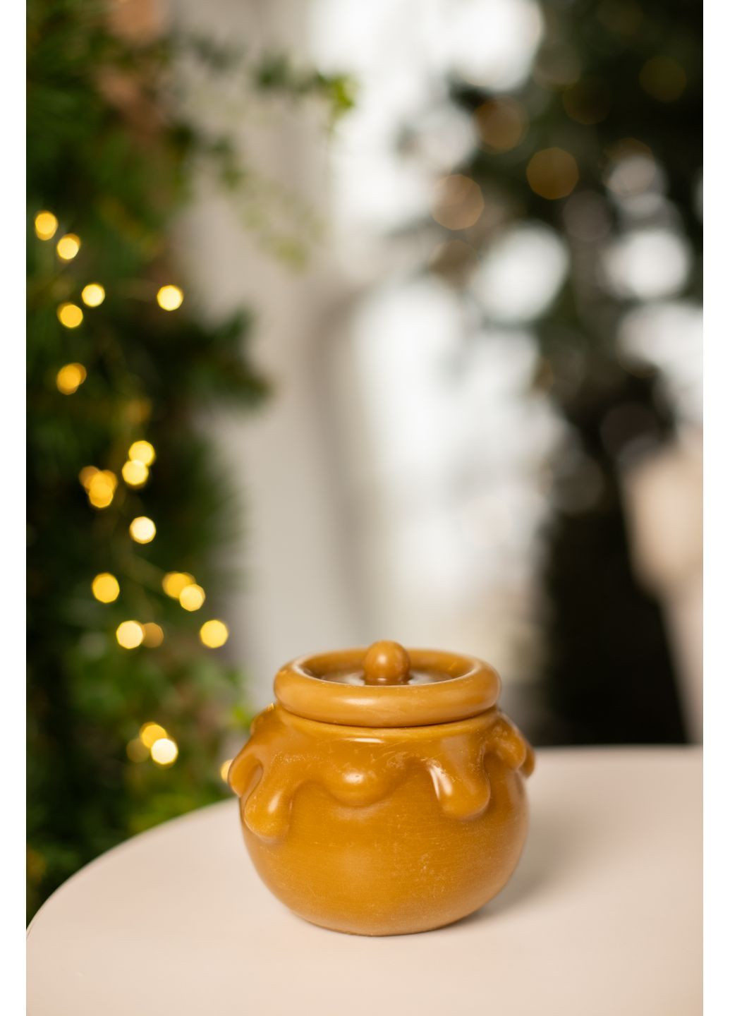 🌿 Горшок из натурального воска в оливковом цвете (с крышечкой) yourbee_honey (371591939)