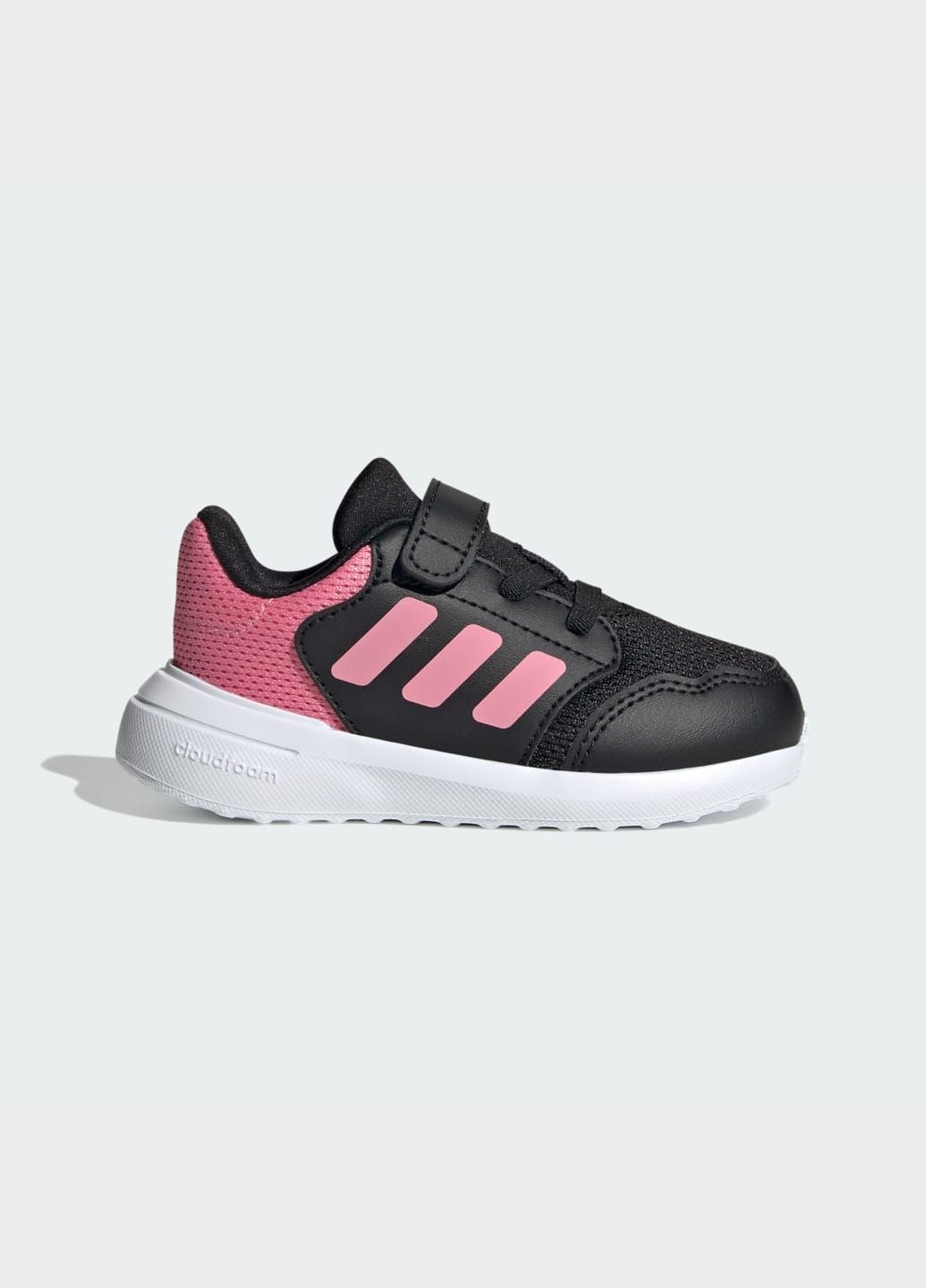 Чорні всесезонні кросівки tensaur run 3.0 kids adidas