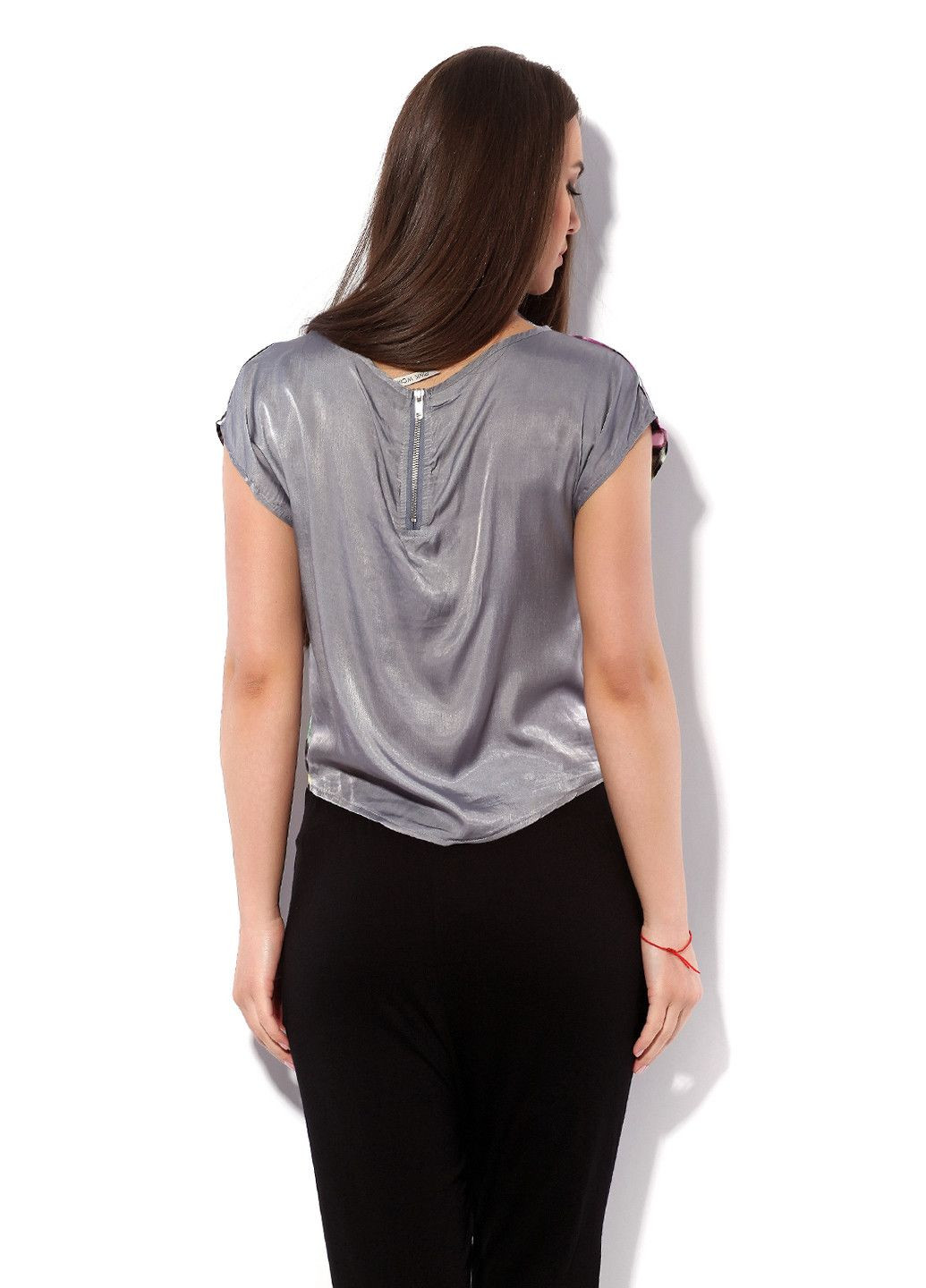 Футболка Сіро-фіолетовий Pink Woman - (321168836)