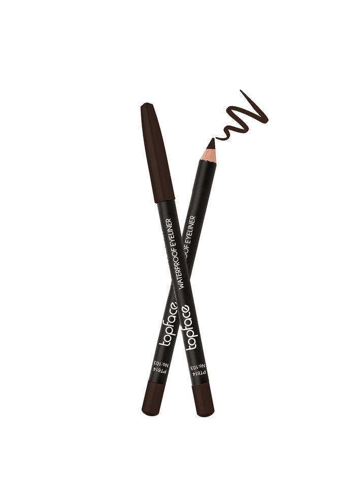 Олівець для очей водостійкий Waterproof Eyeliner №103, 1.14 г TopFace (318445059)