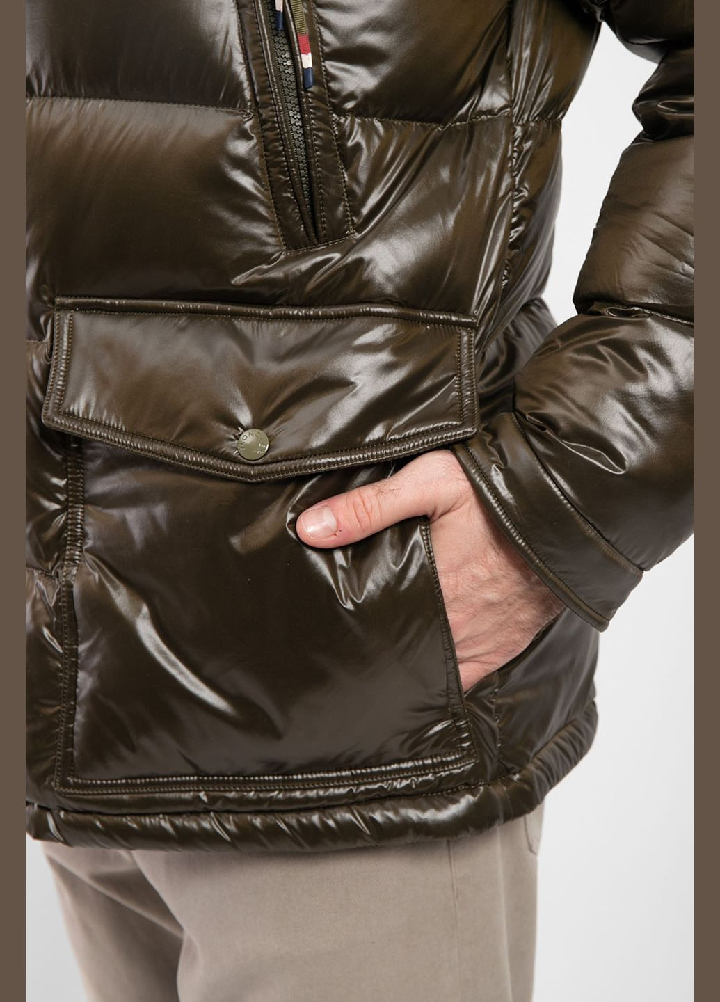Оливкова (хакі) зимня куртка Moncler