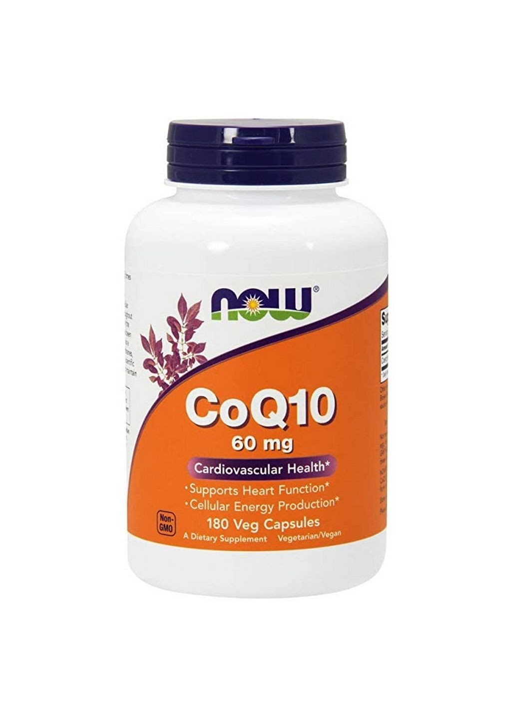 Натуральна добавка CoQ-10 60 mg, 180 вегакапсул Now (294926955)