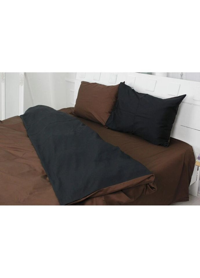 Постельное белье Сатин Premium Dark Chocolate 0211+0055 143х210 (2200000688392) Mirson (280432484)