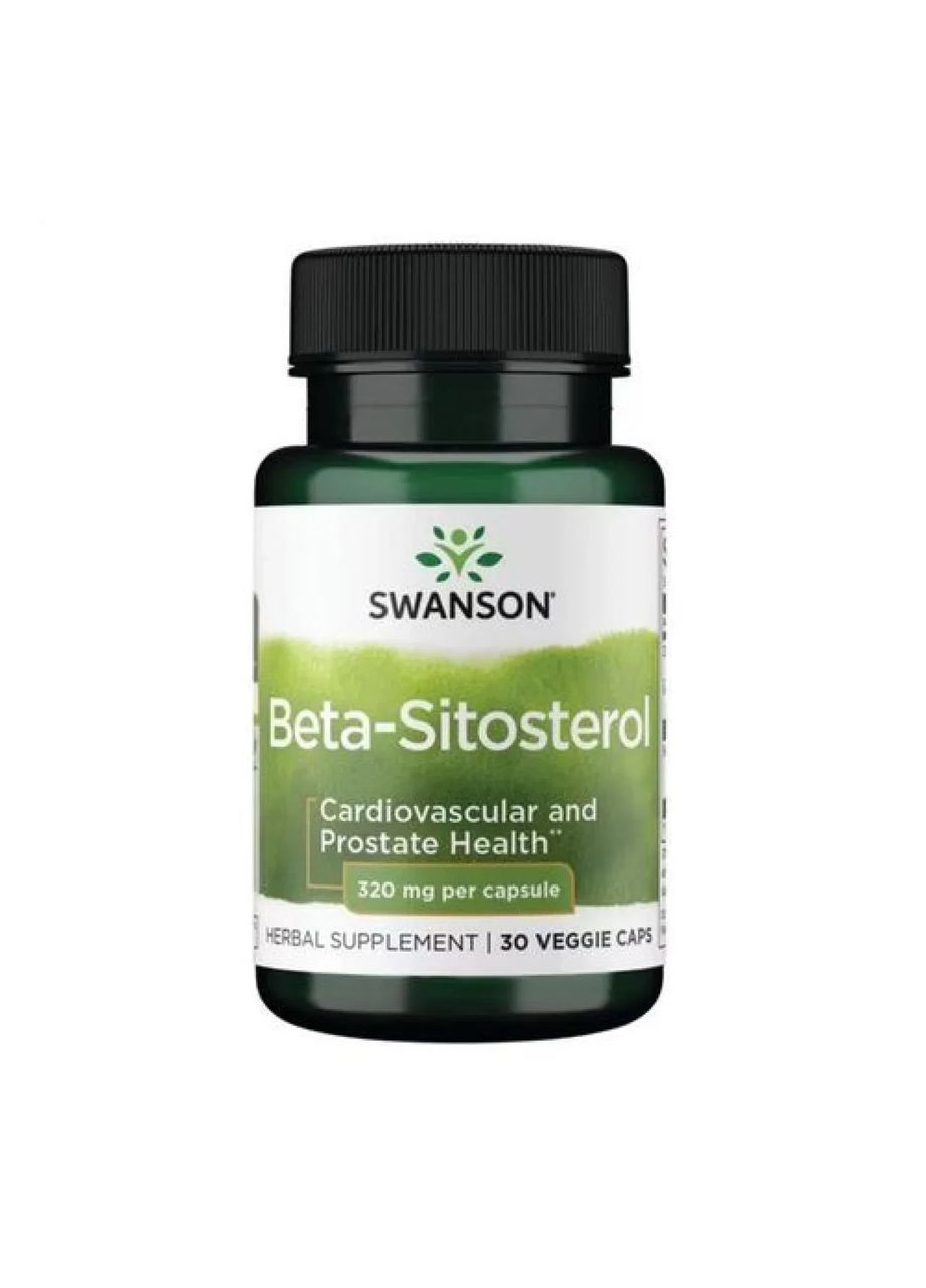 Растительная поддержка простаты Beta-Sitosterol 320 мг, 30 капсул Swanson (361114939)