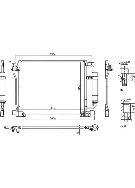 Конденсер кондиціонера NISSAN PULSAR (C13) (14-) 1.2 DIG-TURBO|NISSAN PULSAR (C13) (14-) 1.5 DCI|NISSAN 940555-ua Nissens (366189186)