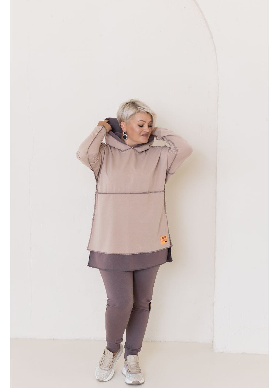 Жіночий прогулянковий костюм великого розміру "Зручність і стиль" | Розмірна сітка в GD/GL Модний простір (364966832)