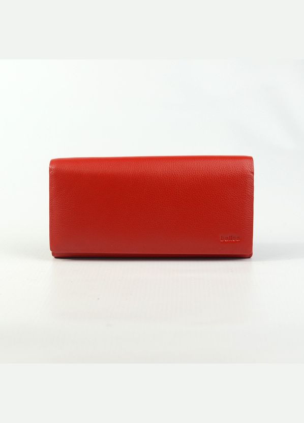 Яркий красный кошелек из натуральной кожи, Женский кожаный классический кошелек портмоне на магнитах Balisa (266266485)