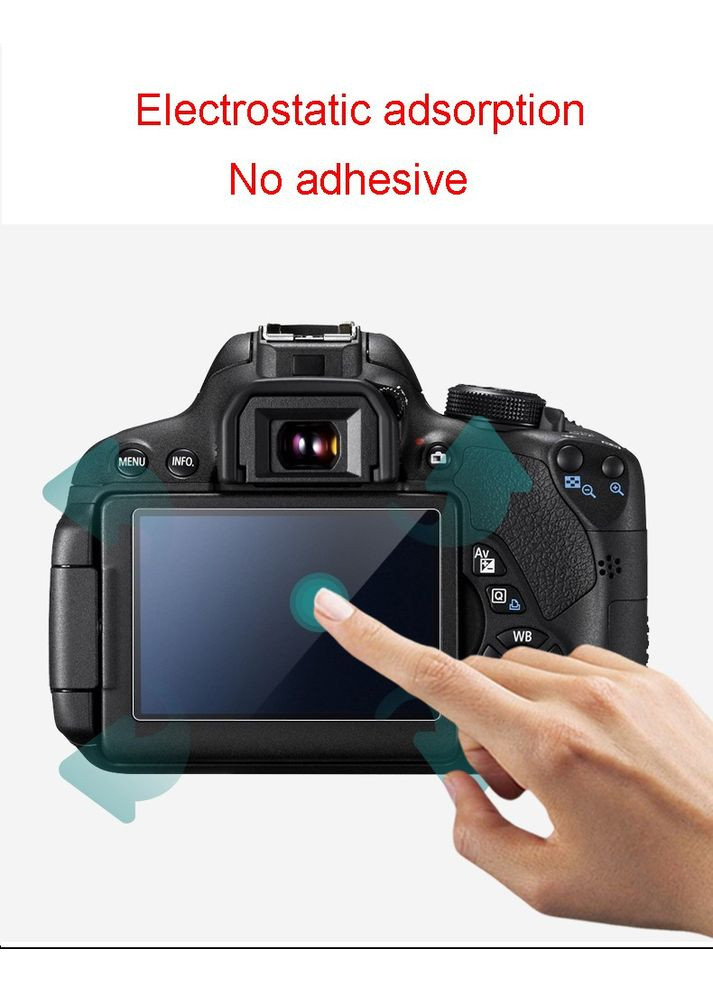 Захист основного та допоміжного LCD екрану ZOMEI для 80D - загартоване скло Canon (372799779)