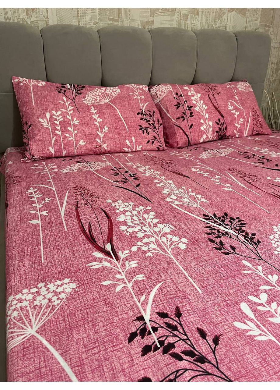 Комплект постільної білизни півтораспальний No Brand верба фіолетова (370864757)