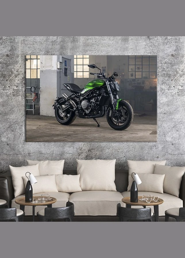 Картина на холсте Мотоцикл Benelli 752S 122x81 см (1245-1) KilArt (380023128)