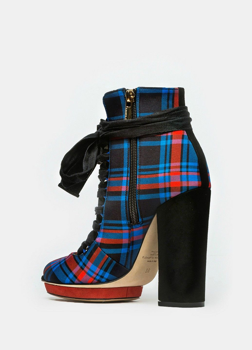 Синие летняя ботильоны Elisabetta Franchi