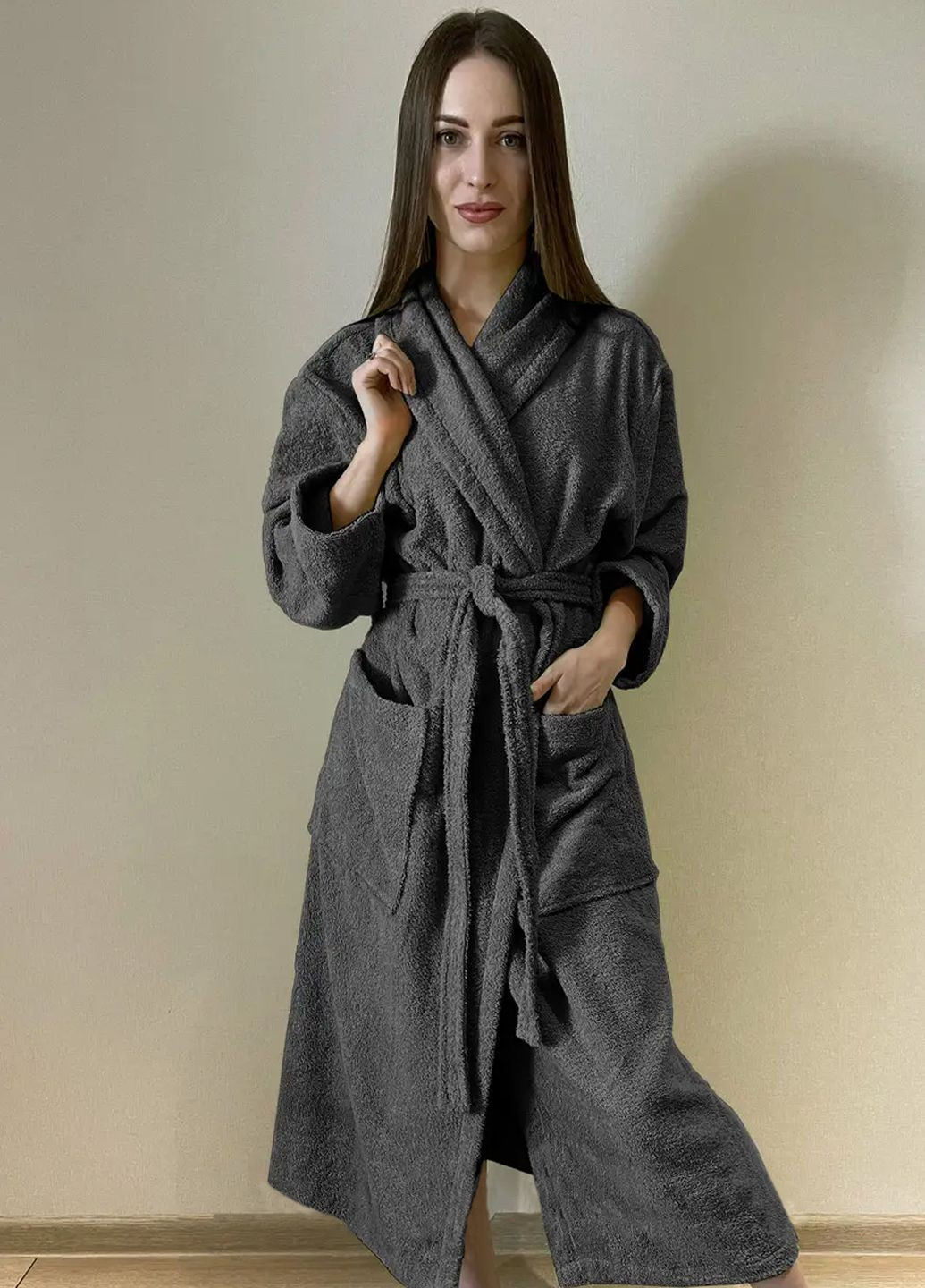 Халат жіночий махровий, розмір L 50-52 Vishnya (322034869)