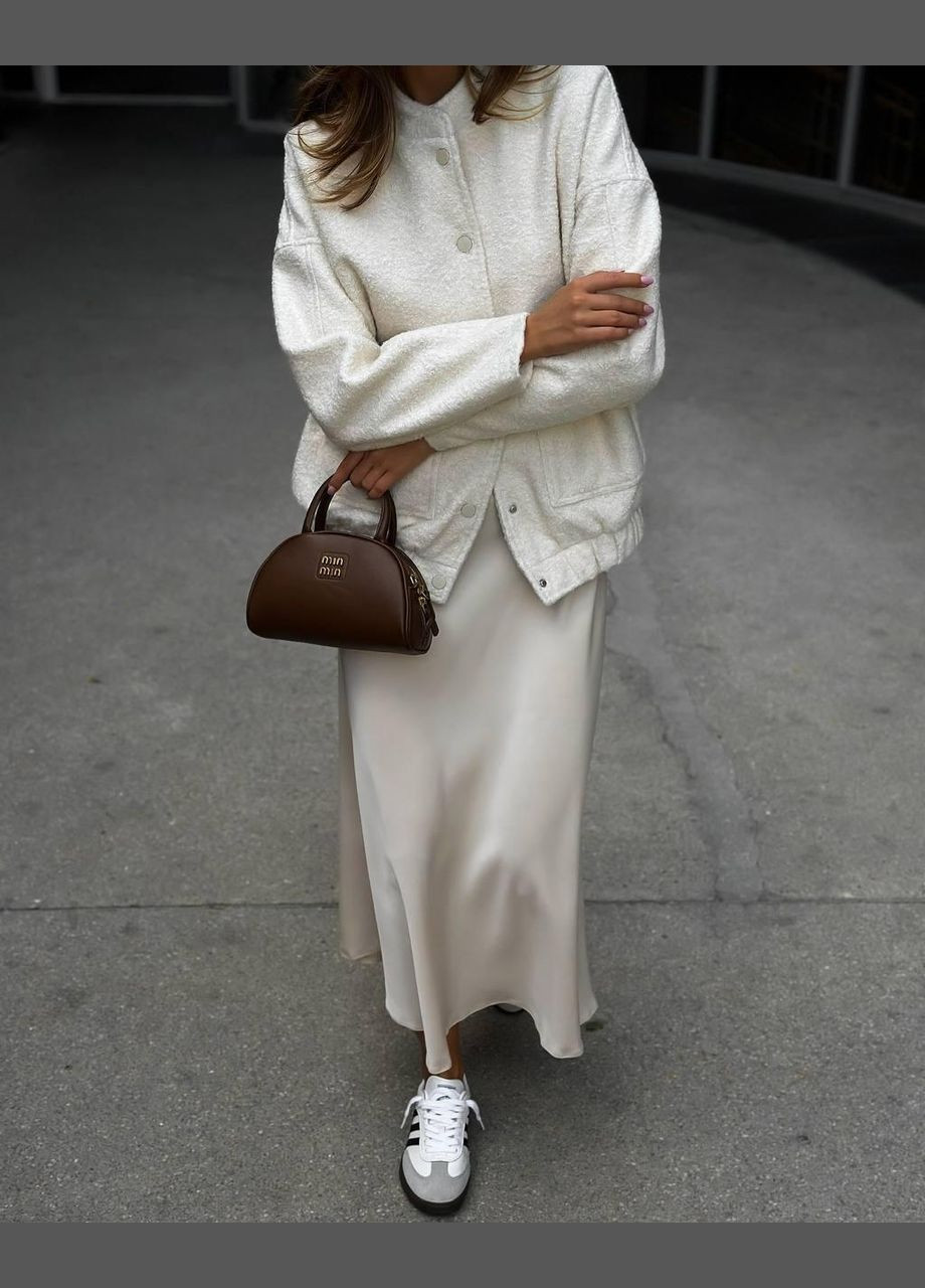 Бомбер жіночій - зручний та стильний, з кишенями, на кнопках, без підкладу JUGO бейсбольний на кнопках (305064411)