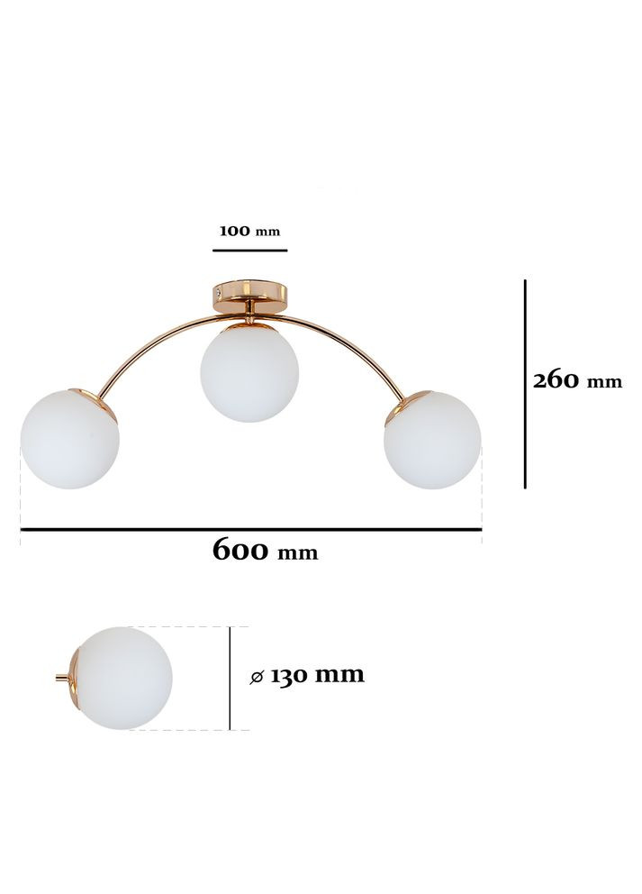 Люстра 7529907-3 GOLD+WH (LVS4768) Levistella (323003357)
