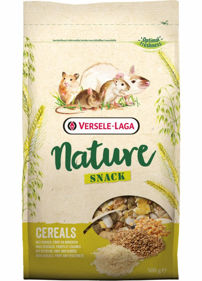 Ласощі для всеїдних гризунів Nature Snack Cereals 500 г (5410340614389) Versele-Laga (315867958)