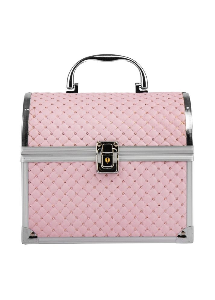 Кейс-шкатулка металева зі шкірозамінником Рожевих перлів 22х15х19 см 9206-004 Lefard (346152235)