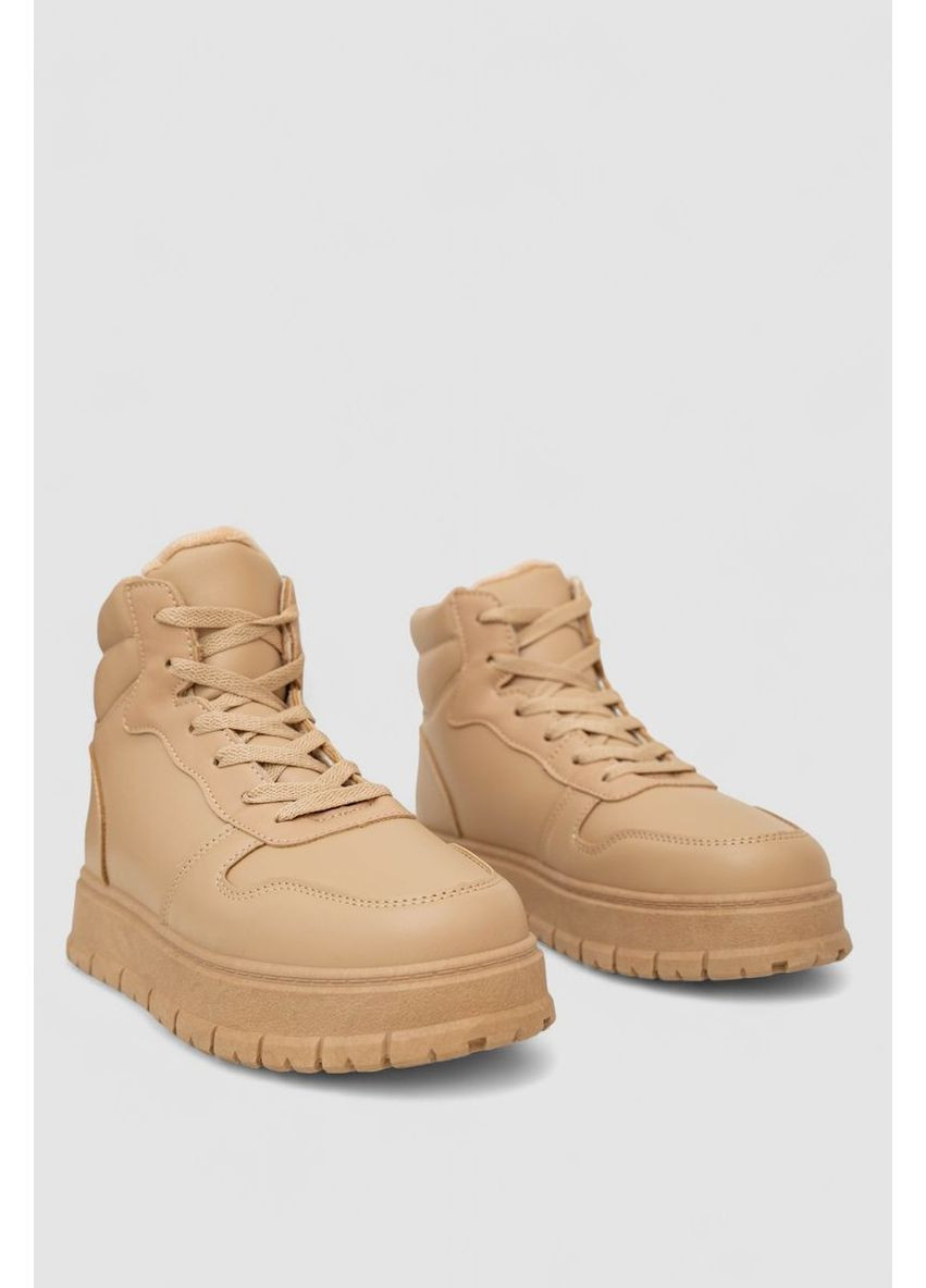 Кросівки жіночі зимові на хутрі Ager 248RBL7 темно-бежеві зими (368485672)