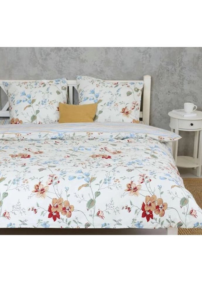 Постельное белье евро Ранфорс 22199-E 220х200 см Viluta (327792092)