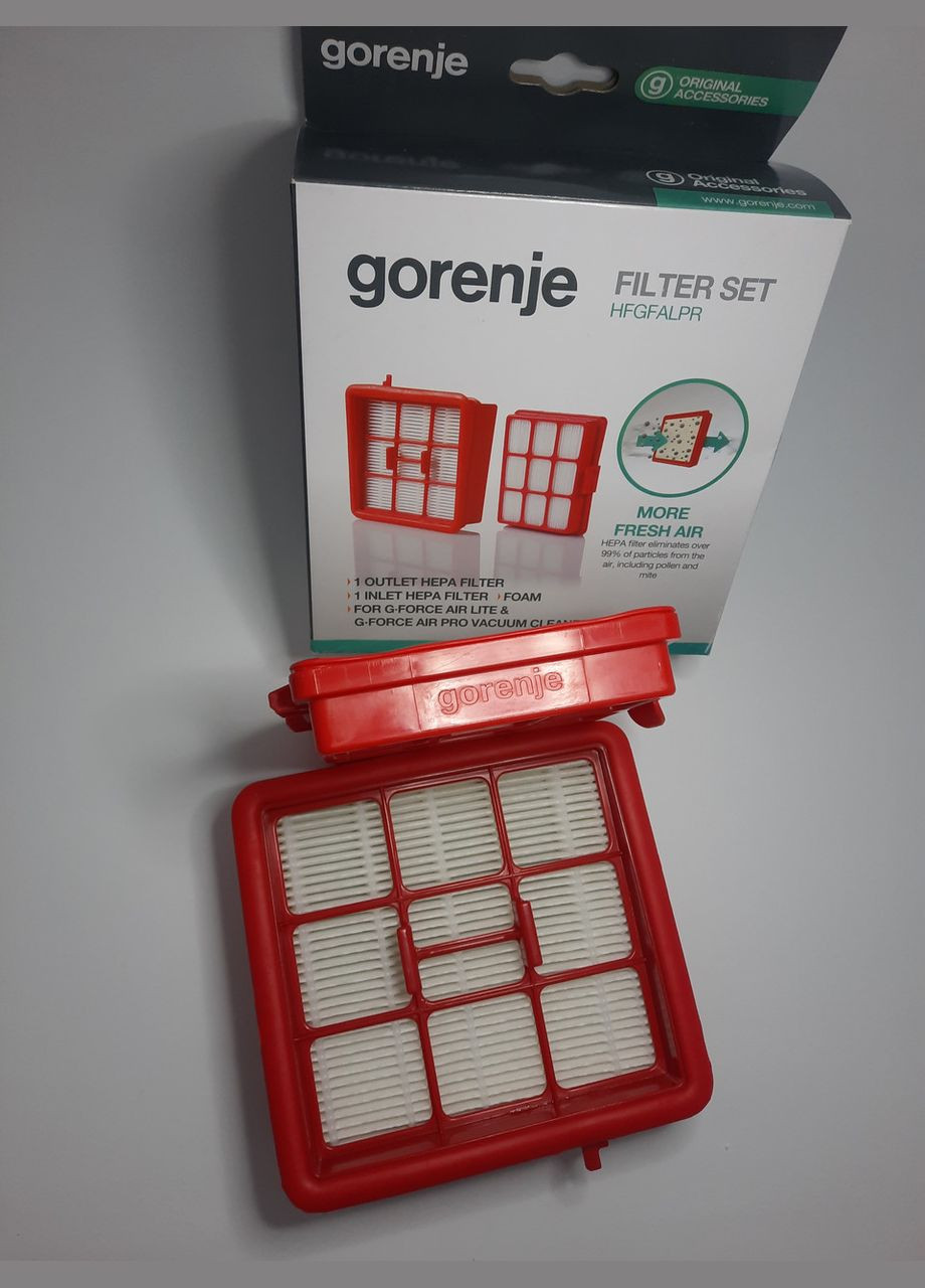 Оригінальний набір фільтрів 732741 для пилососа (HEPA HFGFALPR) Gorenje (329202185)