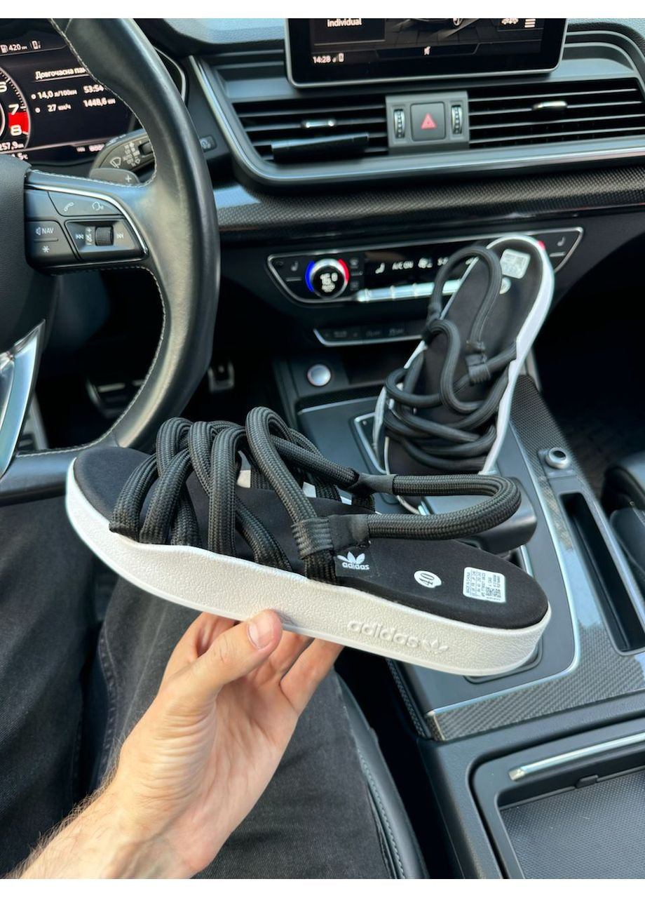 КРОССОВКИ ЖЕНСКИЕ ADIDAS SANDALS BLACK АДИДАС No Brand чёрные демисезоны (368862034)