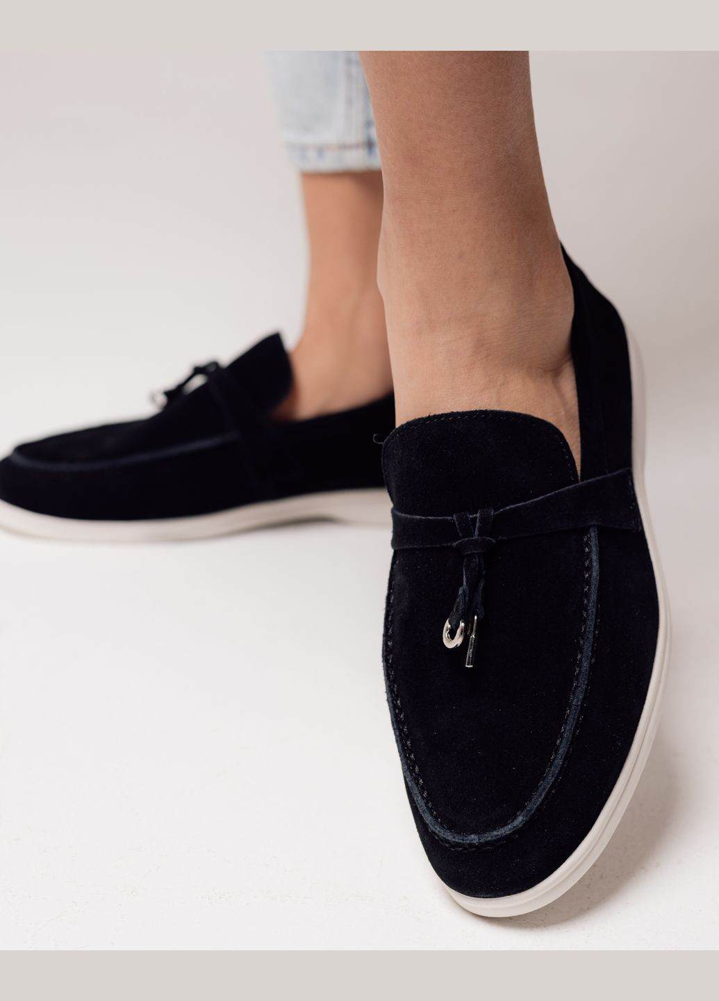 Lola Andy Лоферы женские замша черный з натуральная замша, китай — демисезон (317462568)