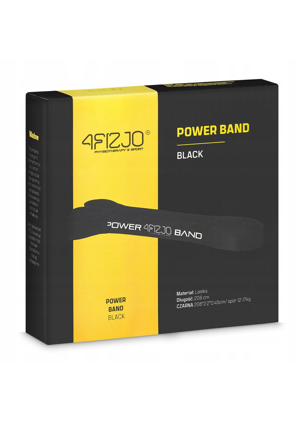 Эспандер-петля Power Band 22 мм 12-17 кг резина для фитнеса и спорта Black (P-5907222931066) 4FIZJO (301671752)