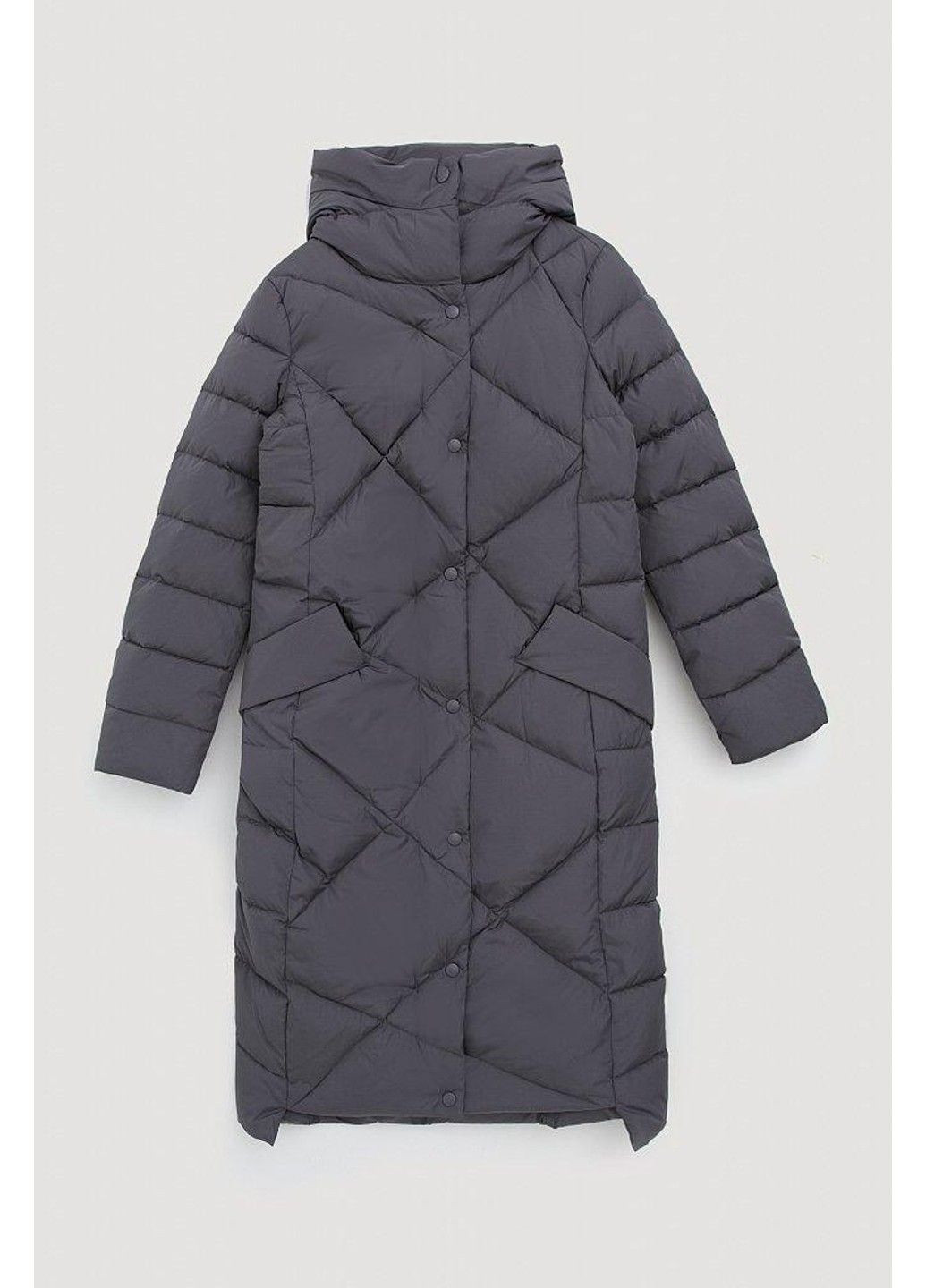 Темно-сірий зимній Пуховик Finn Flare