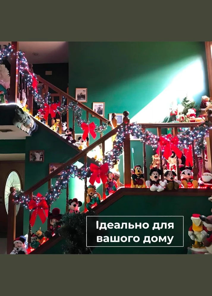 Гірлянда нитка світлодіодна GarlandoPro 50 LED 6м 8 режимов гірлянда новорічна W100LEDML Garlando (305405959)