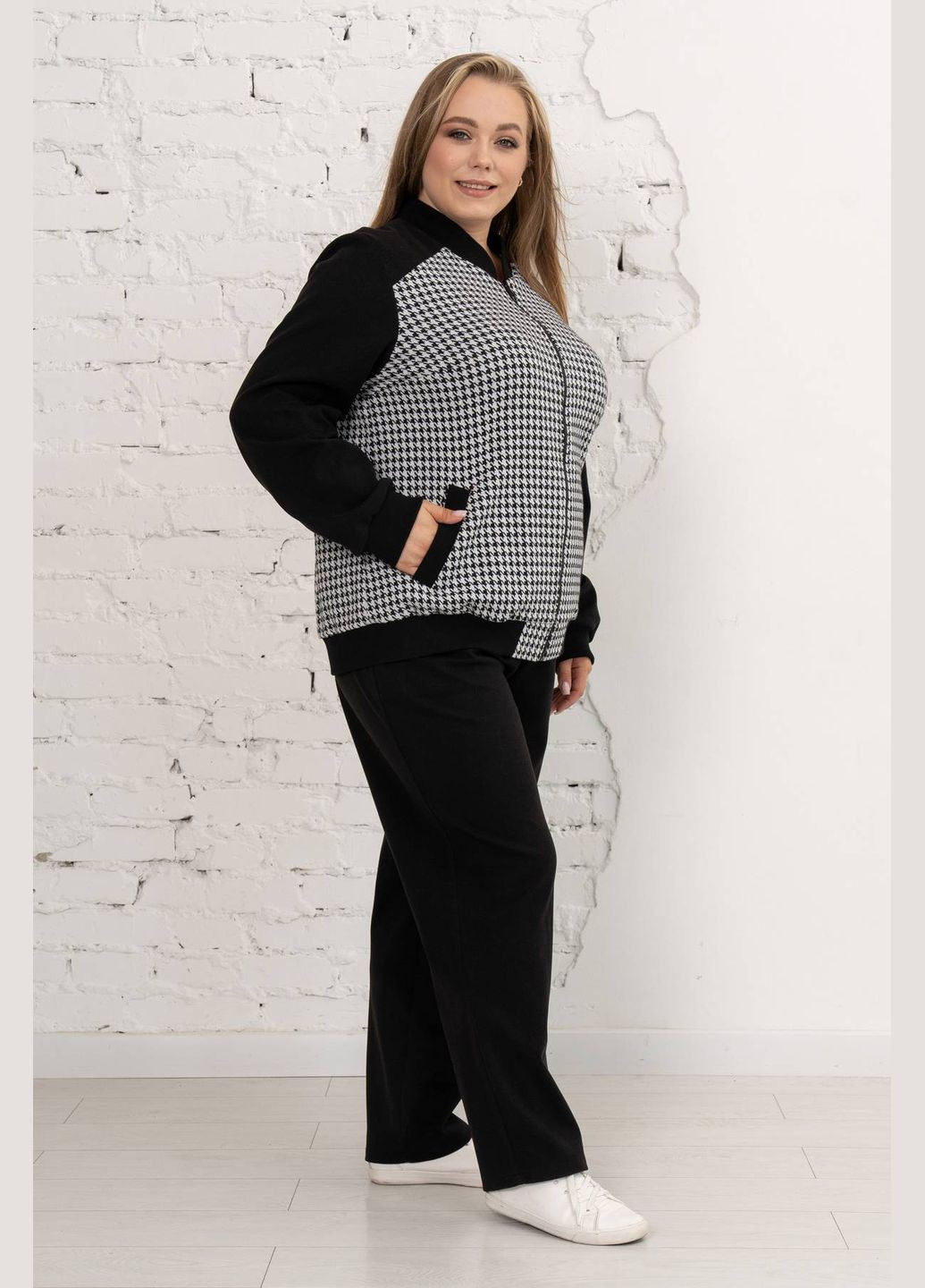 Брючний костюм ДЖОДІ чорно-білий Tatiana (347580368)