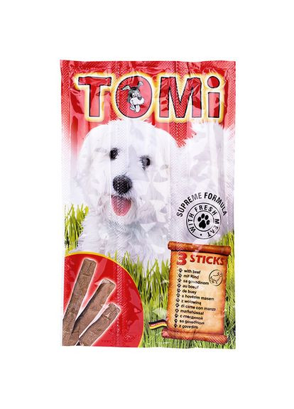 Лакомство для собак Sticks Dog Beef говядина 30 г (4003024180143) TOMI (279570475)