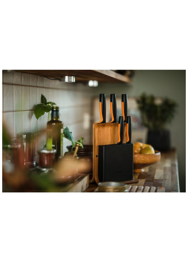 Набор ножей (m503569) Fiskars Functional Form Bamboo 5 шт (369032299)
