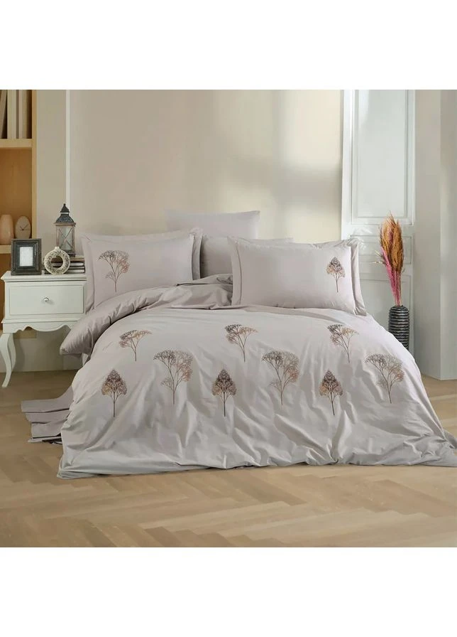Комплект постільної білизни С №104 Poplin twig design beige Євро Mirson (399171760)