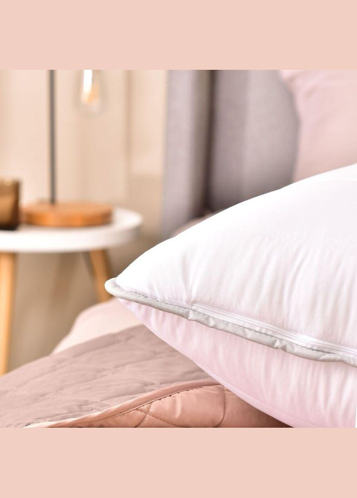 Набор подушек 2 шт. 50х70 см. LINE антиаллергенное волокно с молнией белая, холофайбер IDEIA (334726721)