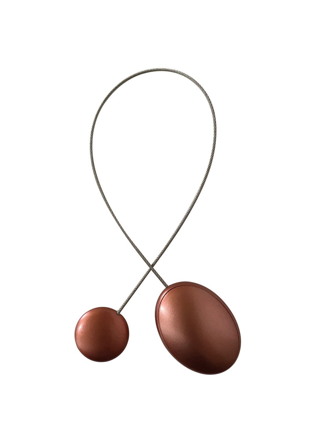 Магніт для штор овал 5.5х4 см антик світлий пара 2 шт MIS LT №12а (323147965)