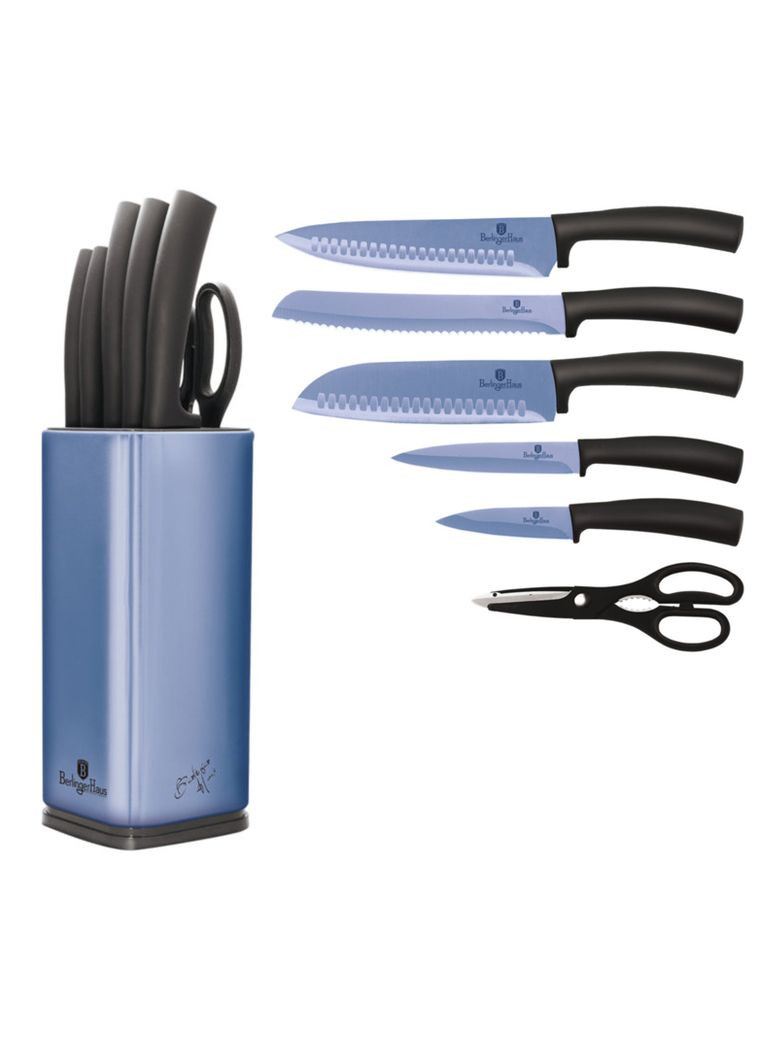 Набір ножів 7 предметів Metallic Line Royal Blue Edition BH2404 Berlinger Haus комбінований,