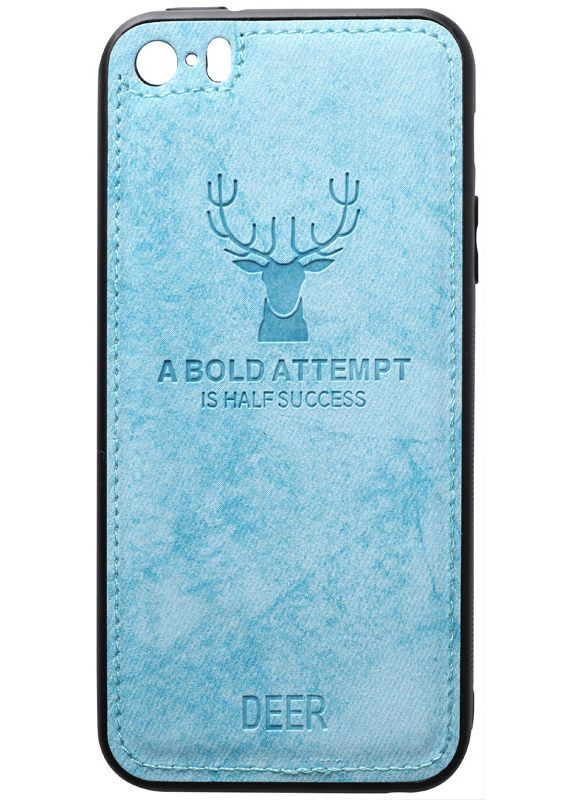 Чехолнакладка Deer Shell With Leather Effect Case Apple iPhone 5/5s/SE Blue Toto (301469054)