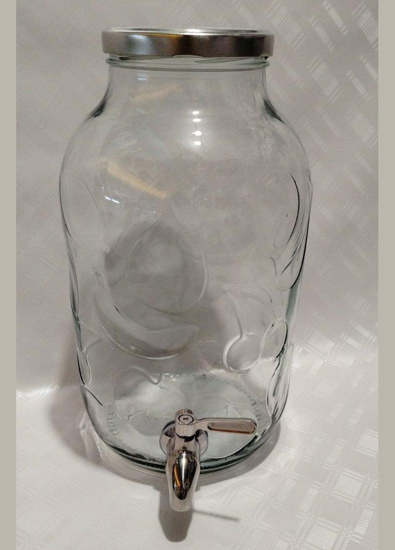 Диспенсер для лимонаду "Фрукти" з нержавіючим краном (лимонадниця) 5 л. No Brand (346123585)