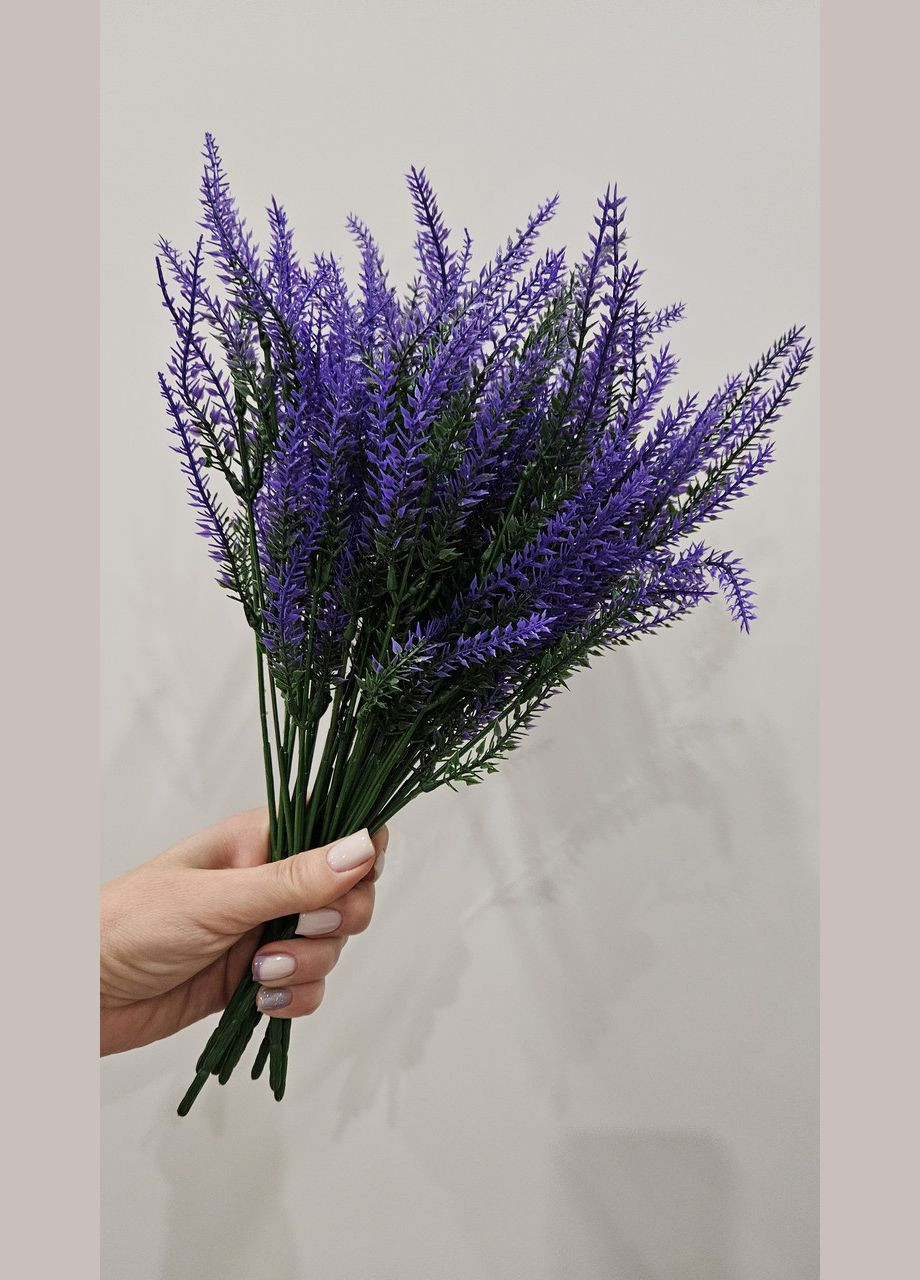 Лаванда фиолетовая цветок искусственный 1 ветка A.G. (313867311)