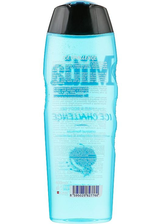 Чоловічий шампунь-гель для душу 2 в 1 "Ice Challenge" Hair and Body Gel 400ml (292599-35718) Mitia (368618013)