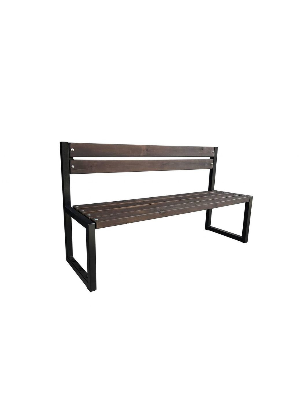 Вулична лава з металевим каркасом та дерев'яними планками — 2 метри No Brand (363188013)