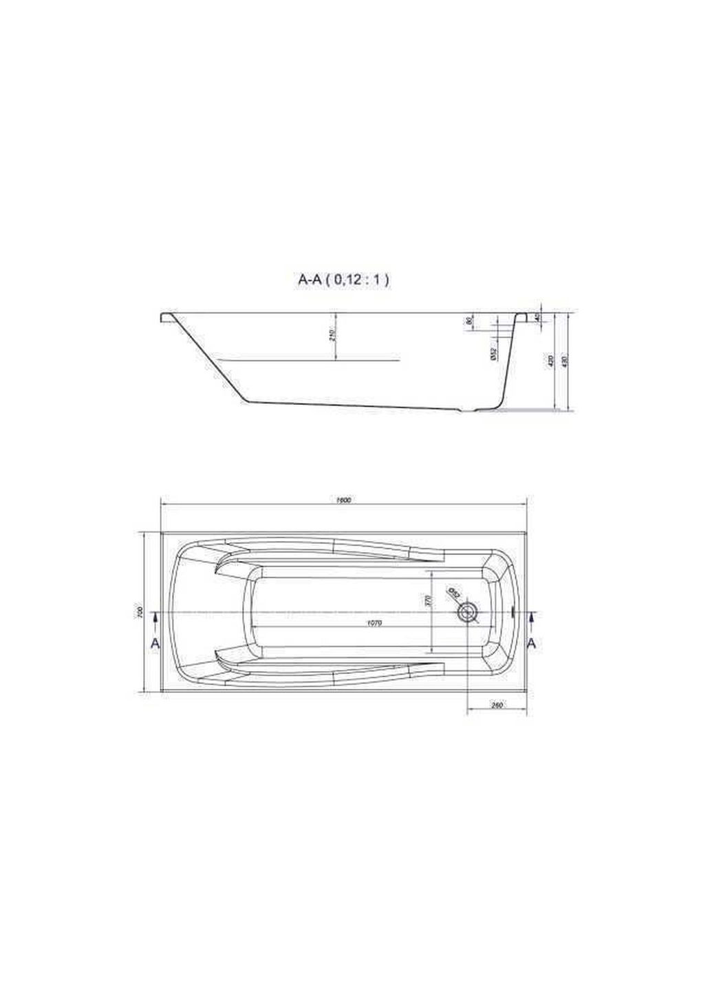 LANA Ванна 160Х70 Cersanit (299996317)