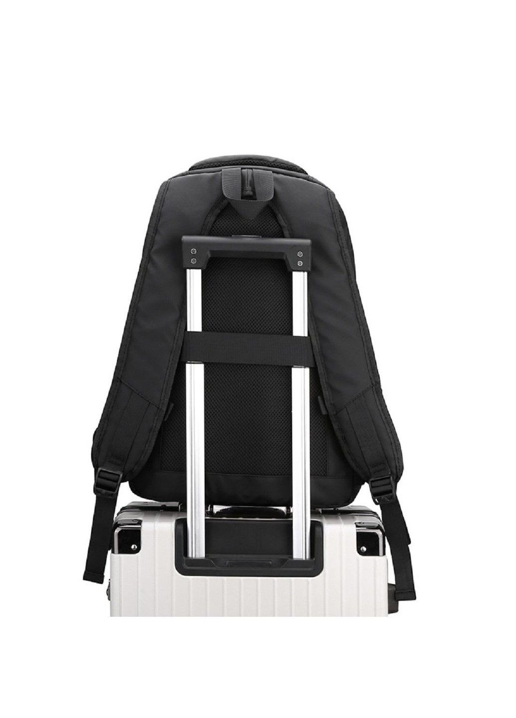 Текстильный черный рюкзак AT08-3408A Confident (278404530)