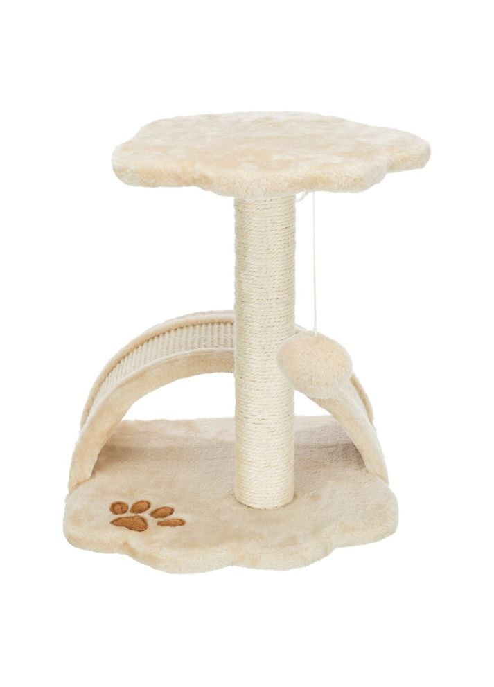 Цяпка Junior Vitoria для кошек с игрушкой на веревке сизаль/плюш бежевая 36х36х43 см Trixie (362701401)