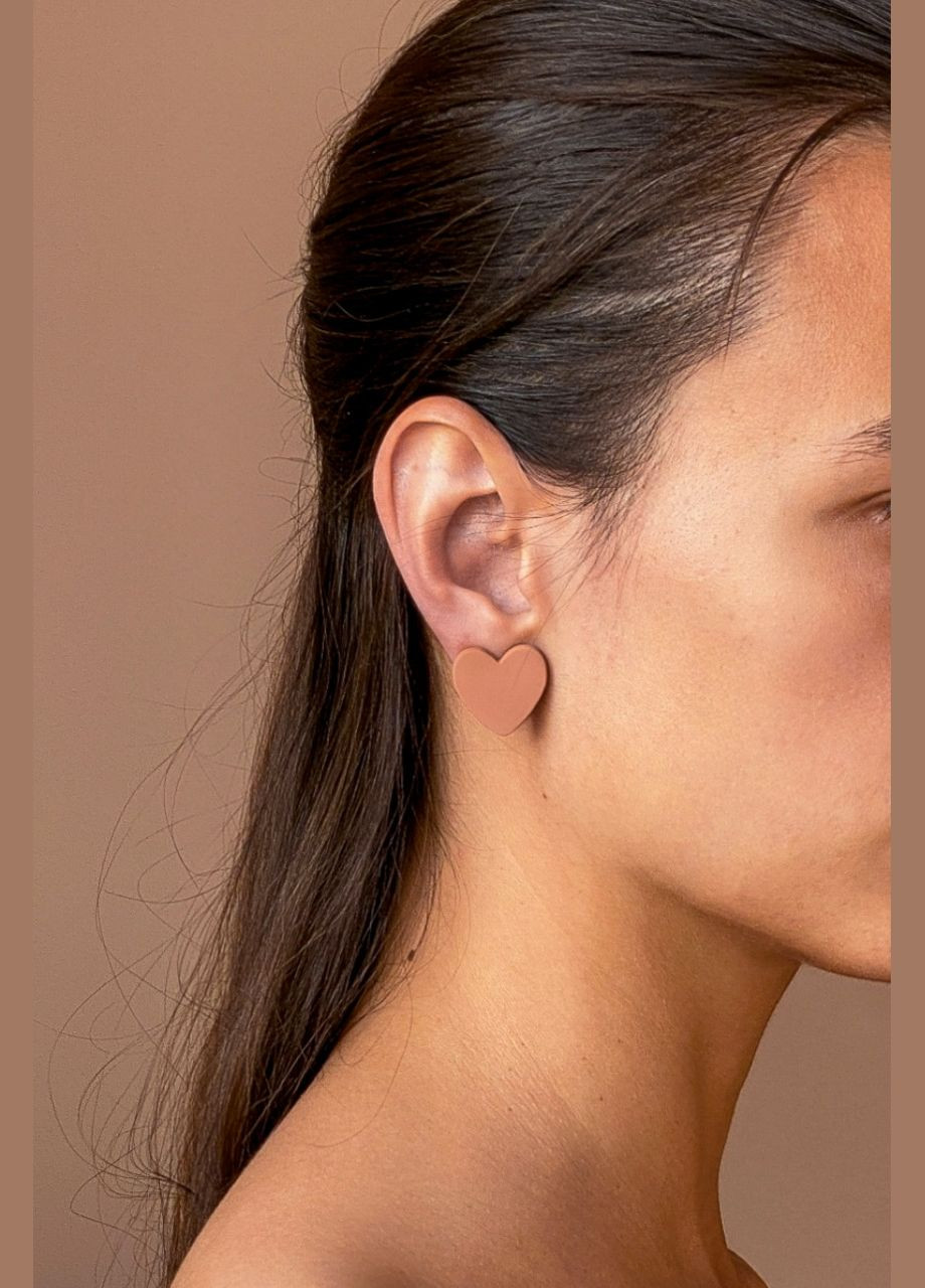 Серьги-гвозди акрил сердце CHICLY (338881898)