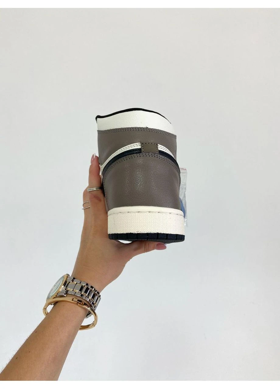 Черные демисезонные кроссовки мужские nike air jordan 1 retro two dark mocha v3 найк аир джордан черные No Brand